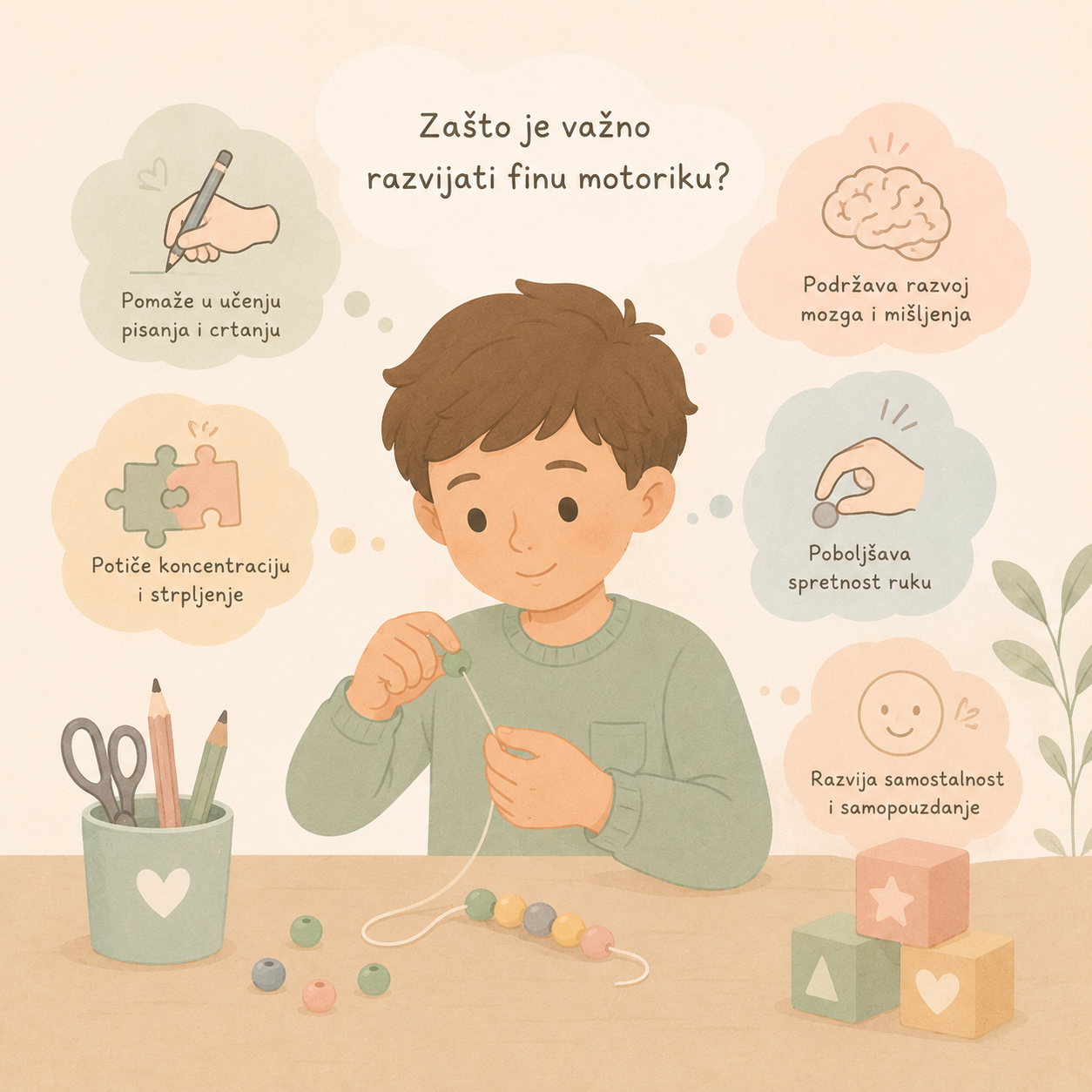 Zašto je važno razvijati finu motoriku?
